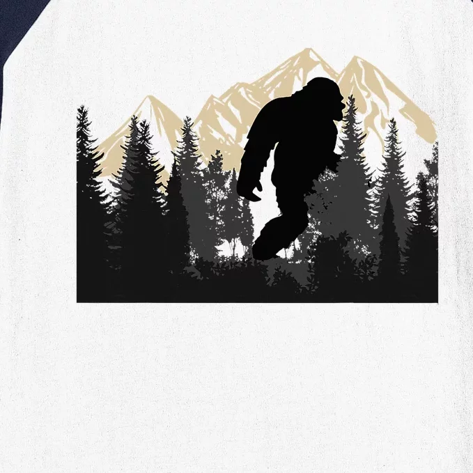 Bigfoot Sasquatch Design Women And Trip Hiking Lovers Baseball Sleeve Shirt