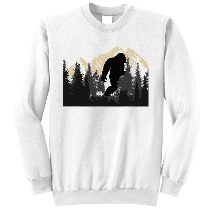 Bigfoot Sasquatch Design Women And Trip Hiking Lovers Sweatshirt