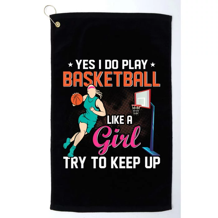 Basketball Sports Design For Women Men Platinum Collection Golf Towel