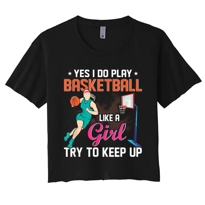 Basketball Sports Design For Women Men Women's Crop Top Tee