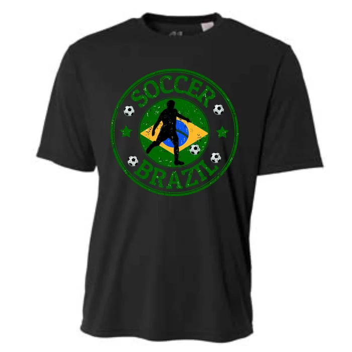 Brazil Soccer Design Cooling Performance Crew T-Shirt