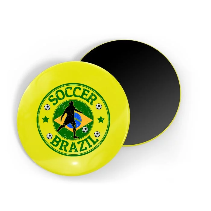 Brazil Soccer Design Magnet