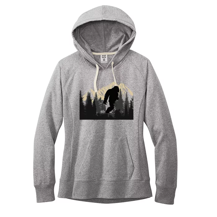 Bigfoot Sasquatch Design Trip Hiking Lovers Women's Fleece Hoodie