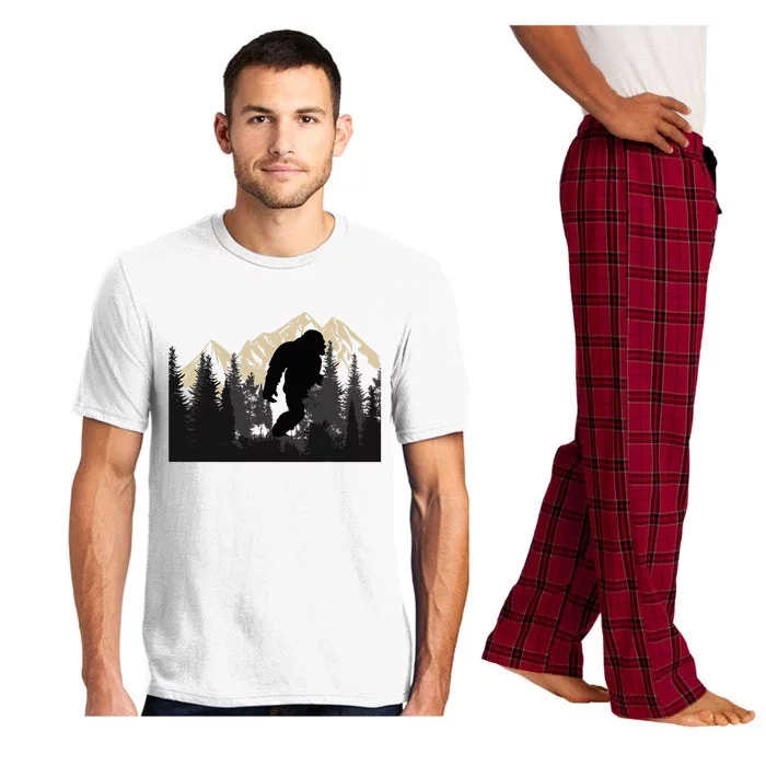 Bigfoot Sasquatch Design Trip Hiking Lovers Pajama Set