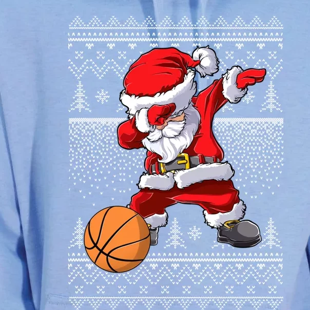 Basketball Santa Dabbing Ugly Christmas Xmas Pajama Gift Unisex Surf Hoodie