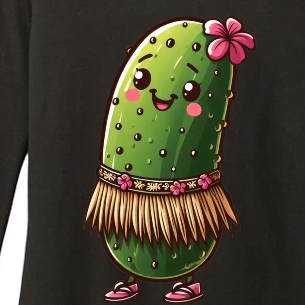 Best Summer Design Cucumber Pickle Lover Gift Womens CVC Long Sleeve Shirt