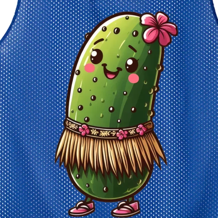 Best Summer Design Cucumber Pickle Lover Gift Mesh Reversible Basketball Jersey Tank