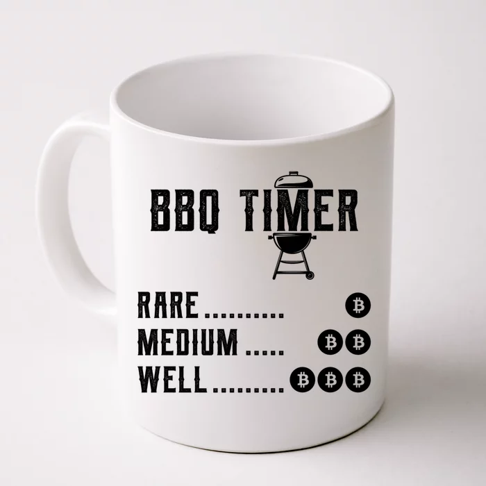 Barbecue Son Dad Husband Fathers Day Funny Bitcoin Bbq Timer Meaningful Gift Front & Back Coffee Mug