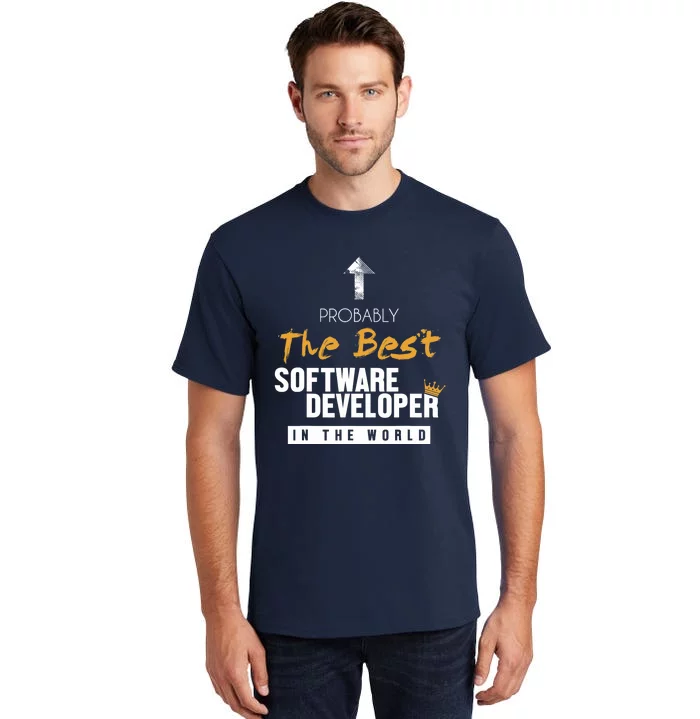 Best Software Developer World Full Stack Software Developer Tall T-Shirt