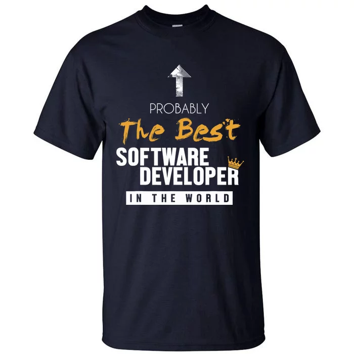 Best Software Developer World Full Stack Software Developer Tall T-Shirt