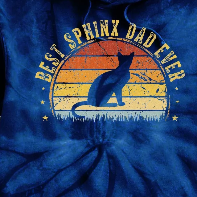 Best Sphinx Dad Ever Outfit Father's Day Gifts Tie Dye Hoodie