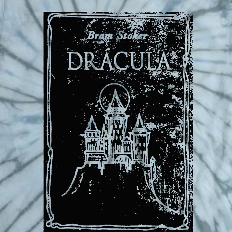 Bram StokerS Dracula 1897 Original Book Cover Art Tie-Dye T-Shirt