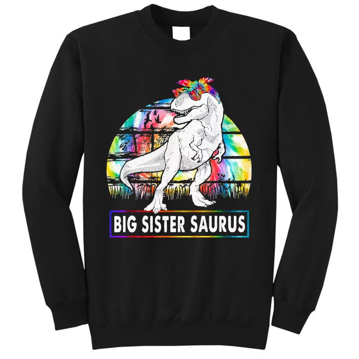 Big Sistersaurus Dinosaur Big Sister Saurus Family Matching Sweatshirt