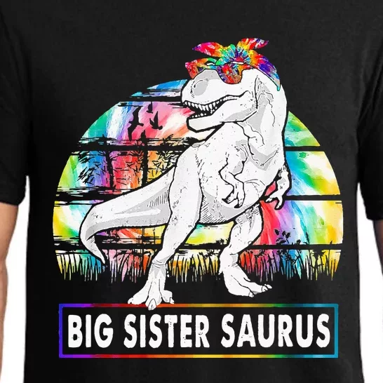 Big Sistersaurus Dinosaur Big Sister Saurus Family Matching Pajama Set