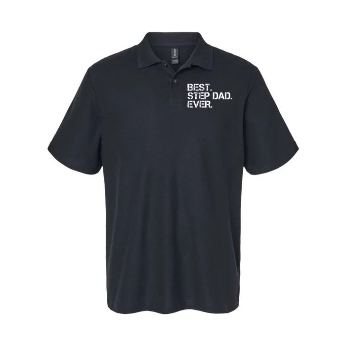 Best Step Dad Ever Gift For Dad Softstyle Adult Sport Polo