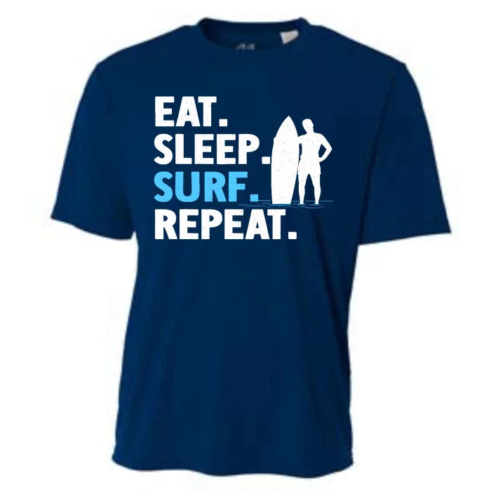 Best Surf Design For Surfing Surfboard Surfer Cooling Performance Crew T-Shirt