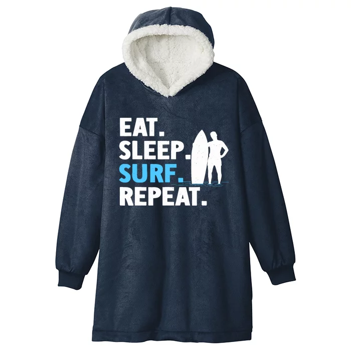 Best Surf Design For Surfing Surfboard Surfer Hooded Wearable Blanket