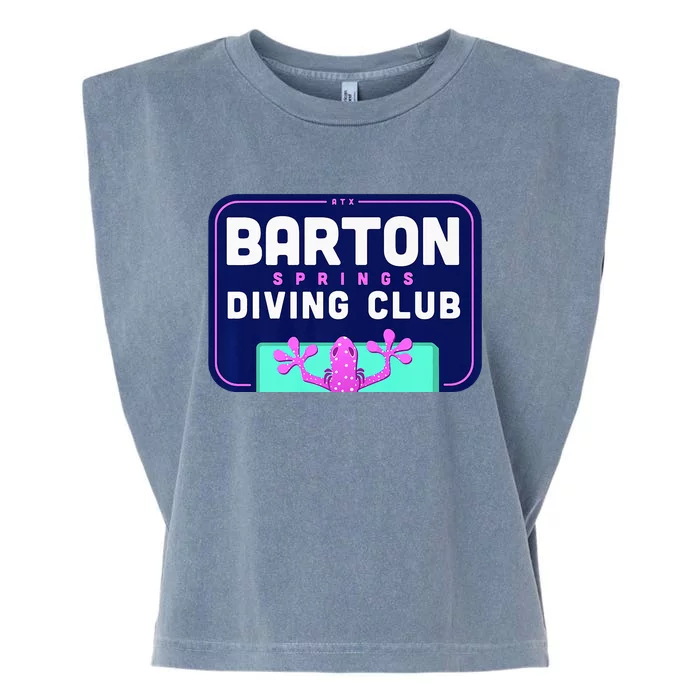 Barton Springs Diving Club Zilker Salamander Diver Pink Garment-Dyed Women's Muscle Tee