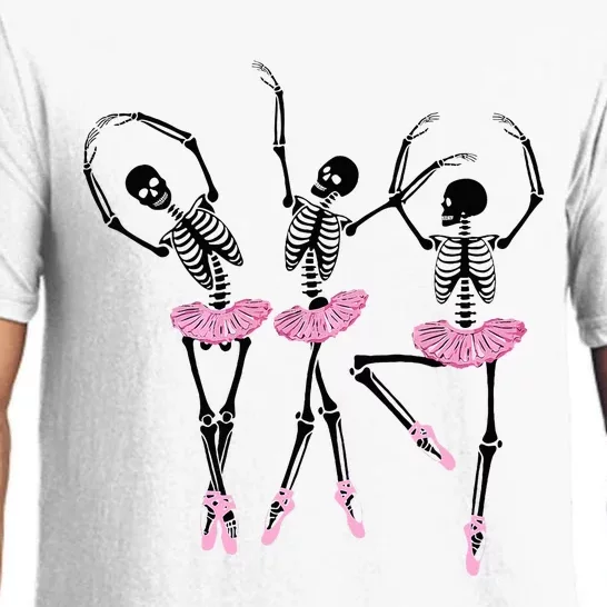 Ballerina Skeletons Dancing Halloween Ballerina Skeleton Pajama Set