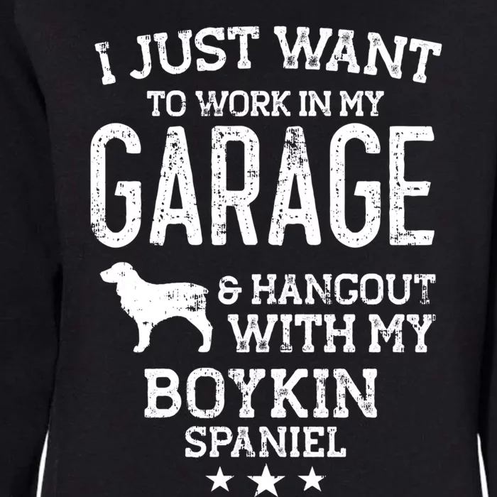 Boykin Spaniel Dad Car Garage Hangout Funny Gift Womens California Wash Sweatshirt