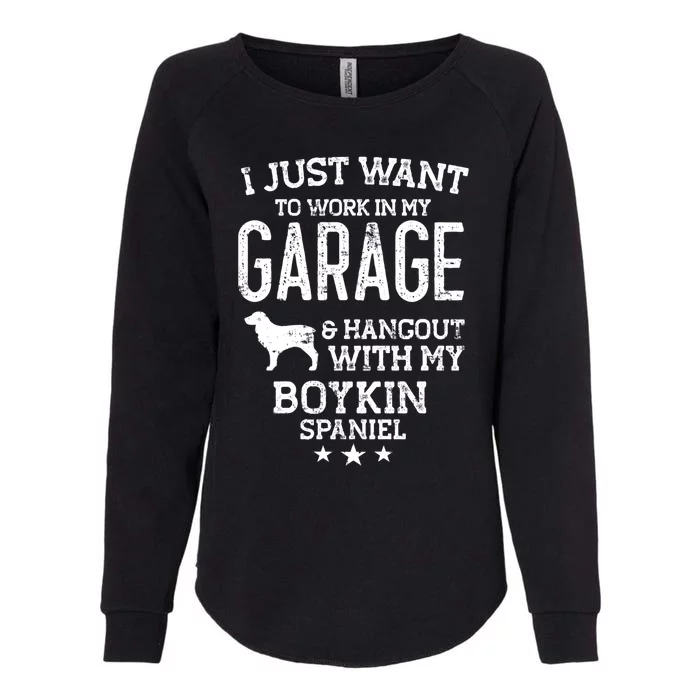 Boykin Spaniel Dad Car Garage Hangout Funny Gift Womens California Wash Sweatshirt