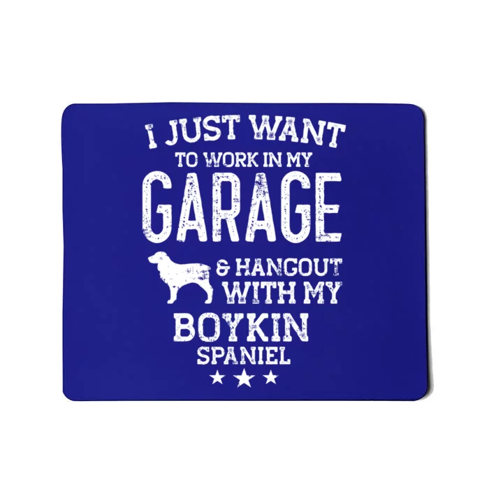 Boykin Spaniel Dad Car Garage Hangout Funny Gift Mousepad