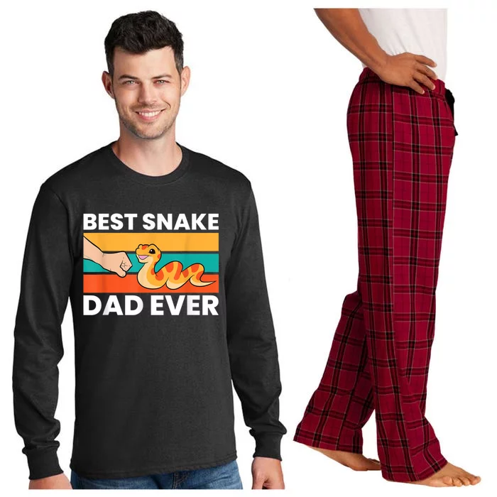 Best Snake Dad Ever Funny Snake Long Sleeve Pajama Set