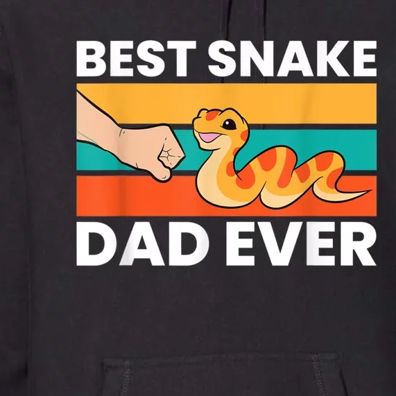 Best Snake Dad Ever Funny Snake Premium Hoodie