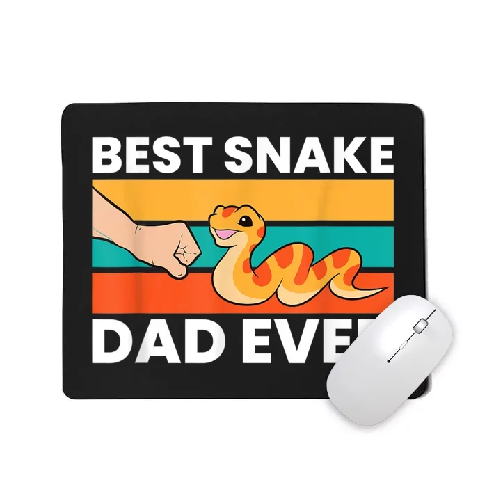 Best Snake Dad Ever Funny Snake Mousepad