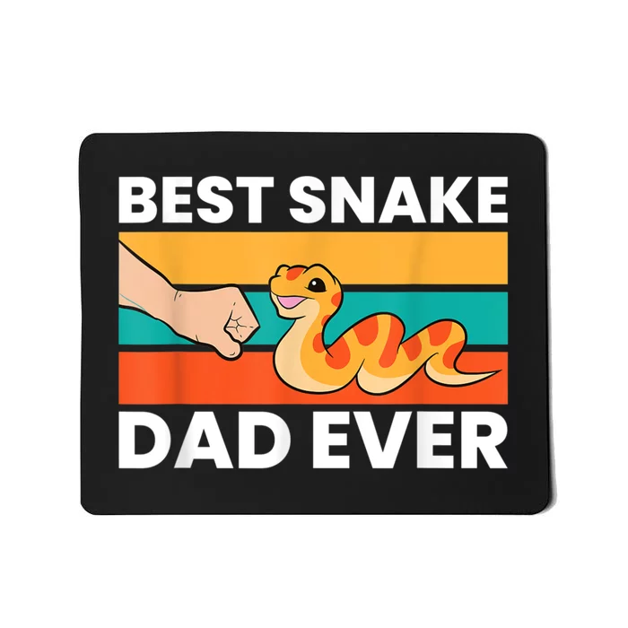 Best Snake Dad Ever Funny Snake Mousepad