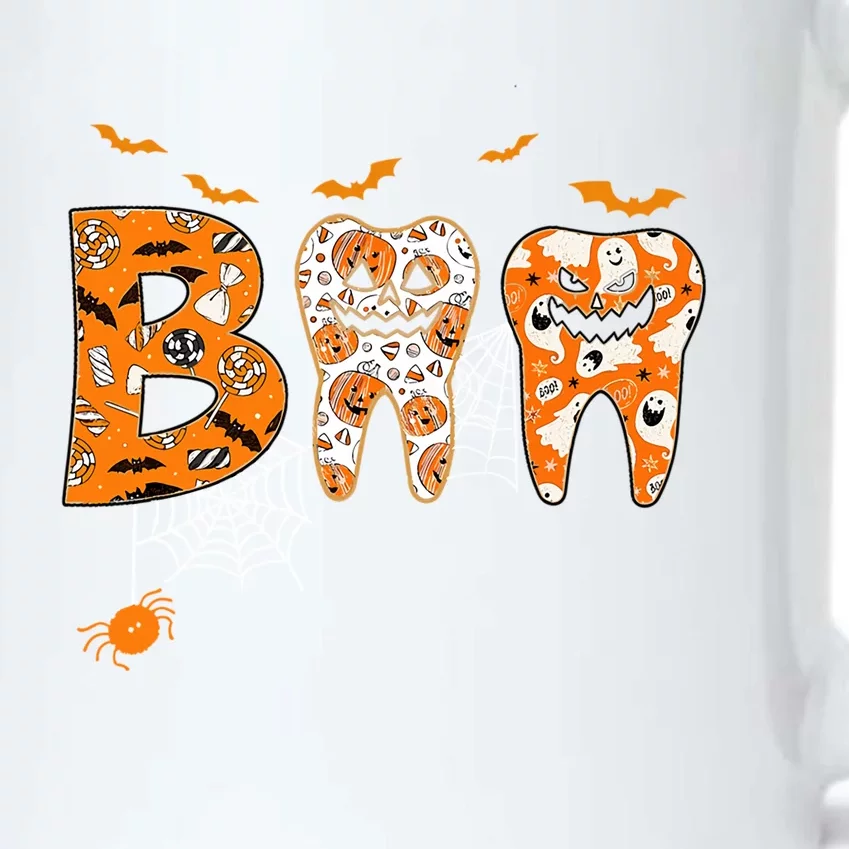 Boo Spooky Dentist Halloween Teeth Pumpkin Dental Hygienist Gift Black Color Changing Mug