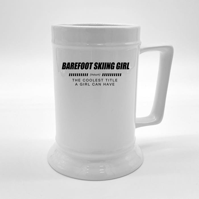 Barefoot Skiing Definition Barefooting Adventure Sports Gift Front & Back Beer Stein