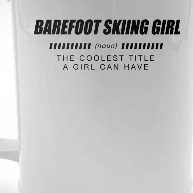 Barefoot Skiing Definition Barefooting Adventure Sports Gift Front & Back Beer Stein