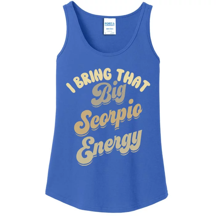 Big Scorpio Energy Astrology Zodiac Sign Ladies Essential Tank