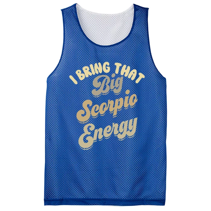 Big Scorpio Energy Astrology Zodiac Sign Mesh Reversible Basketball Jersey Tank