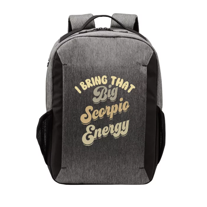 Big Scorpio Energy Astrology Zodiac Sign Vector Backpack