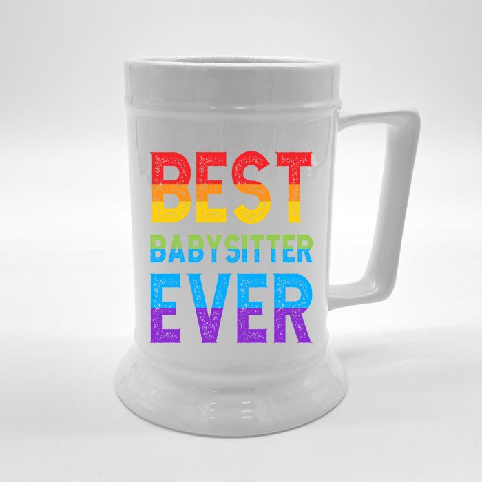 Best Sitter Ever Giftsitter Sitting Gift Front & Back Beer Stein