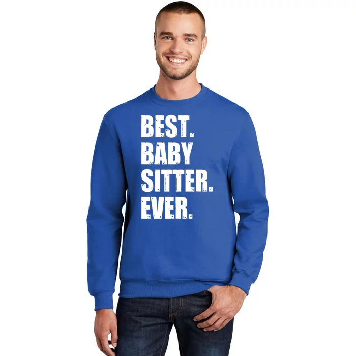 Best Sitter Ever Daycare Provider Sitting Preschool Gift Tall Sweatshirt