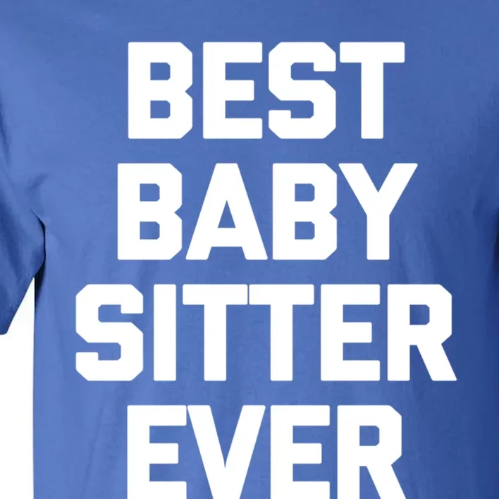 Best Sitter Ever Gift Funny Saying Sarcastic Sitter Great Gift Tall T-Shirt