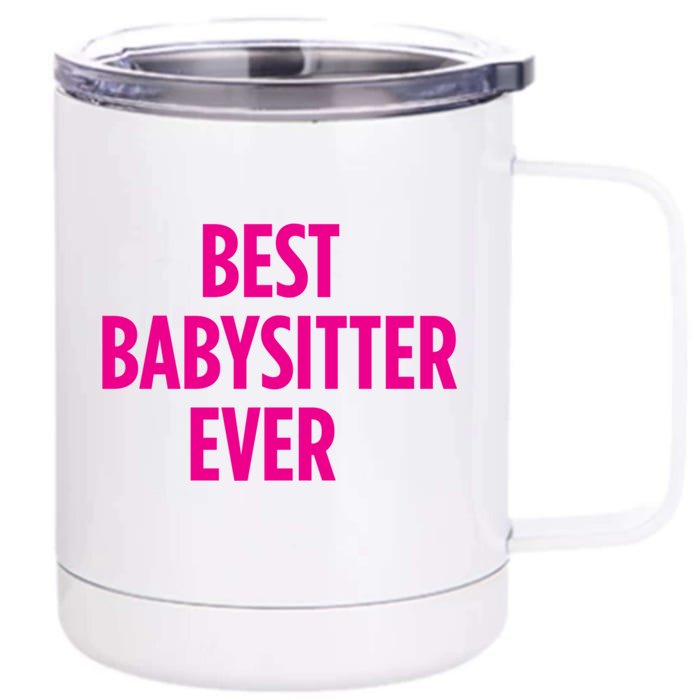 Best Sitter Ever Cute Gift Front & Back 12oz Stainless Steel Tumbler Cup