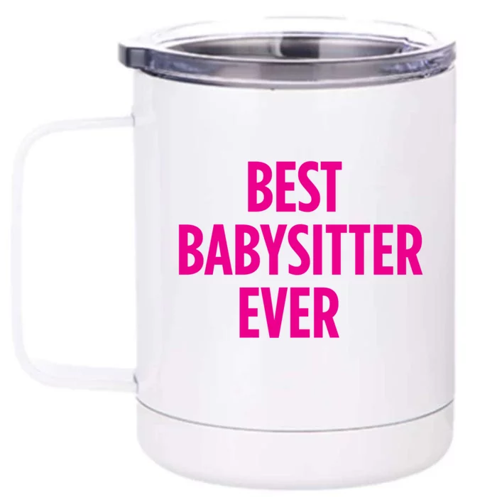 Best Sitter Ever Cute Gift Front & Back 12oz Stainless Steel Tumbler Cup