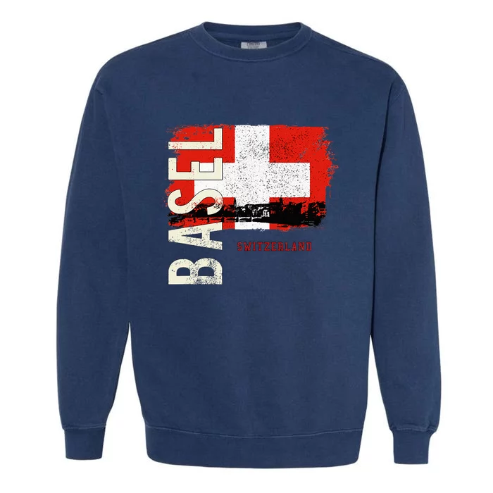 Basel Switzerland Europe Garment-Dyed Sweatshirt