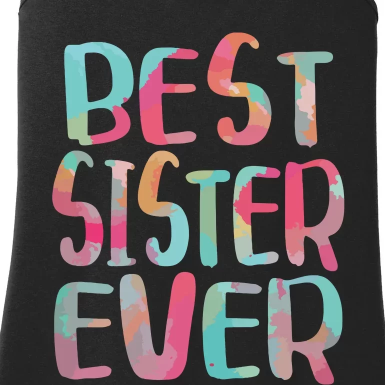 Best Sister Ever Mothers Day Ladies Essential Tank