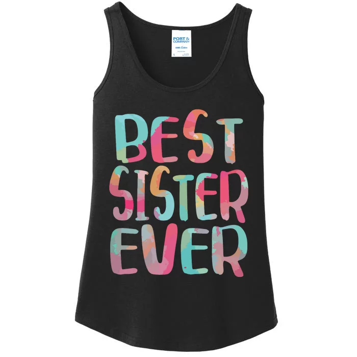 Best Sister Ever Mothers Day Ladies Essential Tank