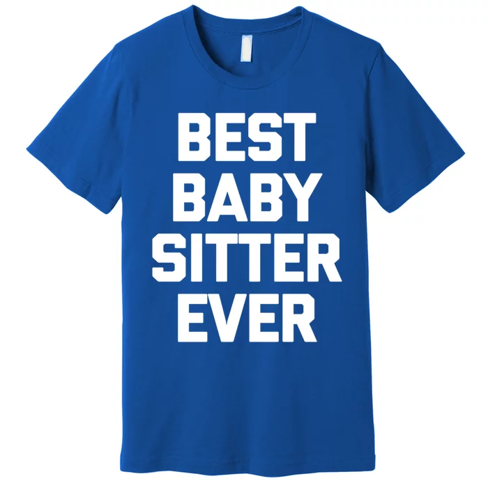 Best Sitter Ever Gift Funny Saying Sarcastic Novelty Cute Gift Premium T-Shirt