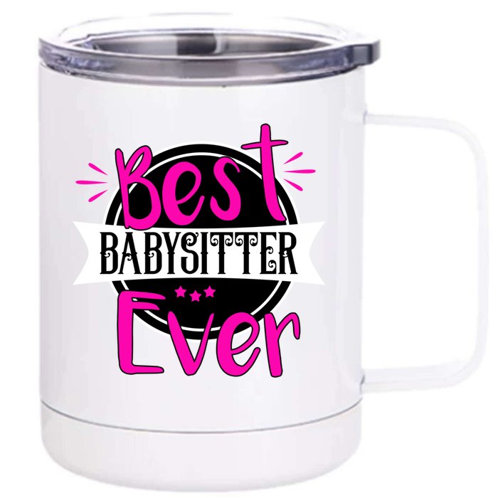 Best Sitter Ever Sitter Great Gift Front & Back 12oz Stainless Steel Tumbler Cup