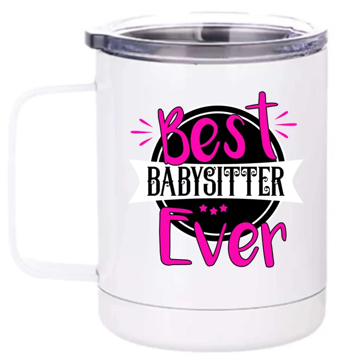 Best Sitter Ever Sitter Great Gift Front & Back 12oz Stainless Steel Tumbler Cup