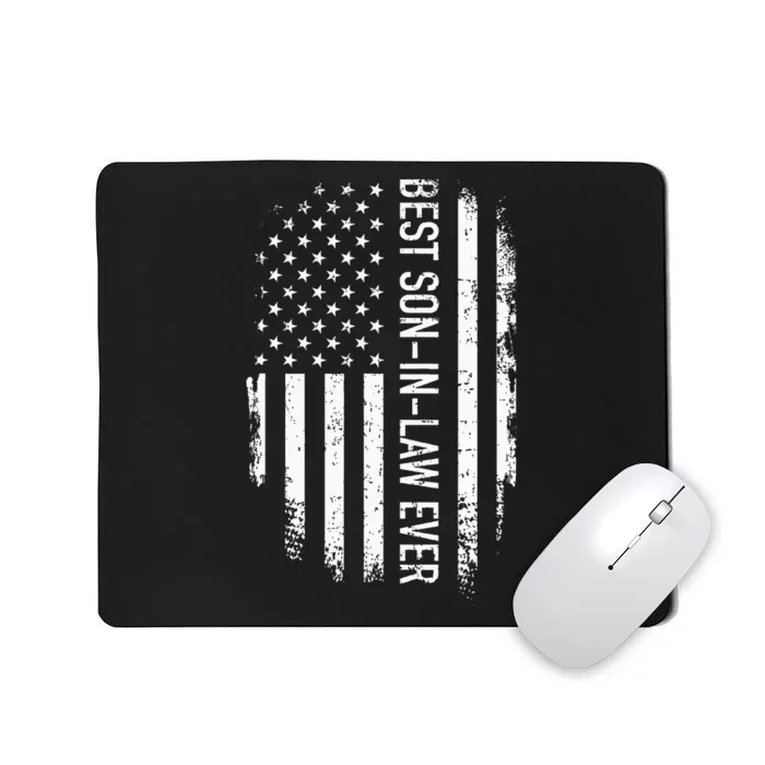 Best Soninlaw Ever Us American Vintage Flag Mousepad