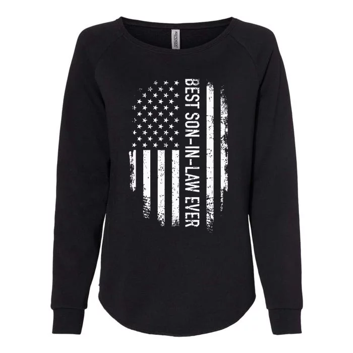 Best Soninlaw Ever Us American Vintage Flag Womens California Wash Sweatshirt