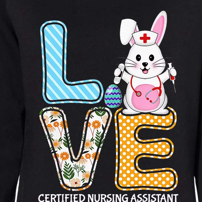 bunny stethoscope easter egg love cna nurse Womens California Wash Sweatshirt